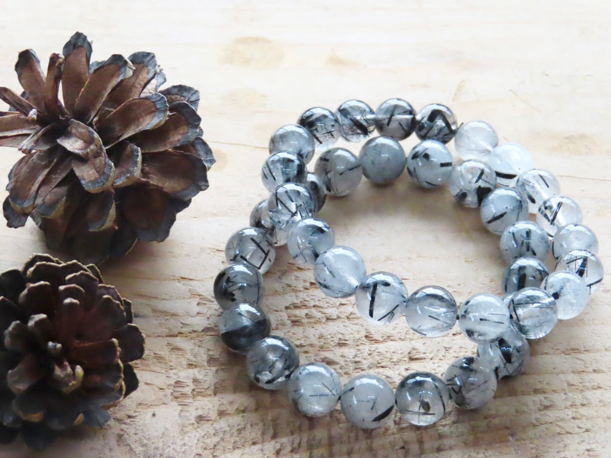 Tourmalinated Quartz Bracelet