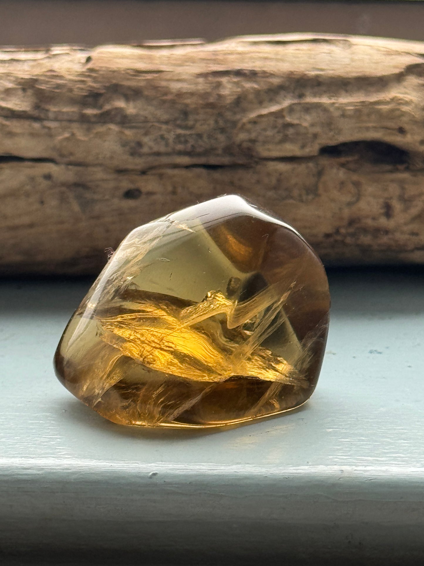 Natural Brazilian Citrine – Large Tumbled Stone