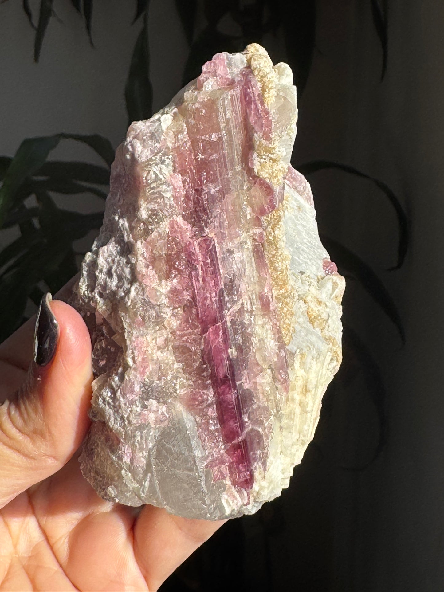 Pink Tourmaline with Lepidolite
Lithium Pegmatite Specimen | Brazil