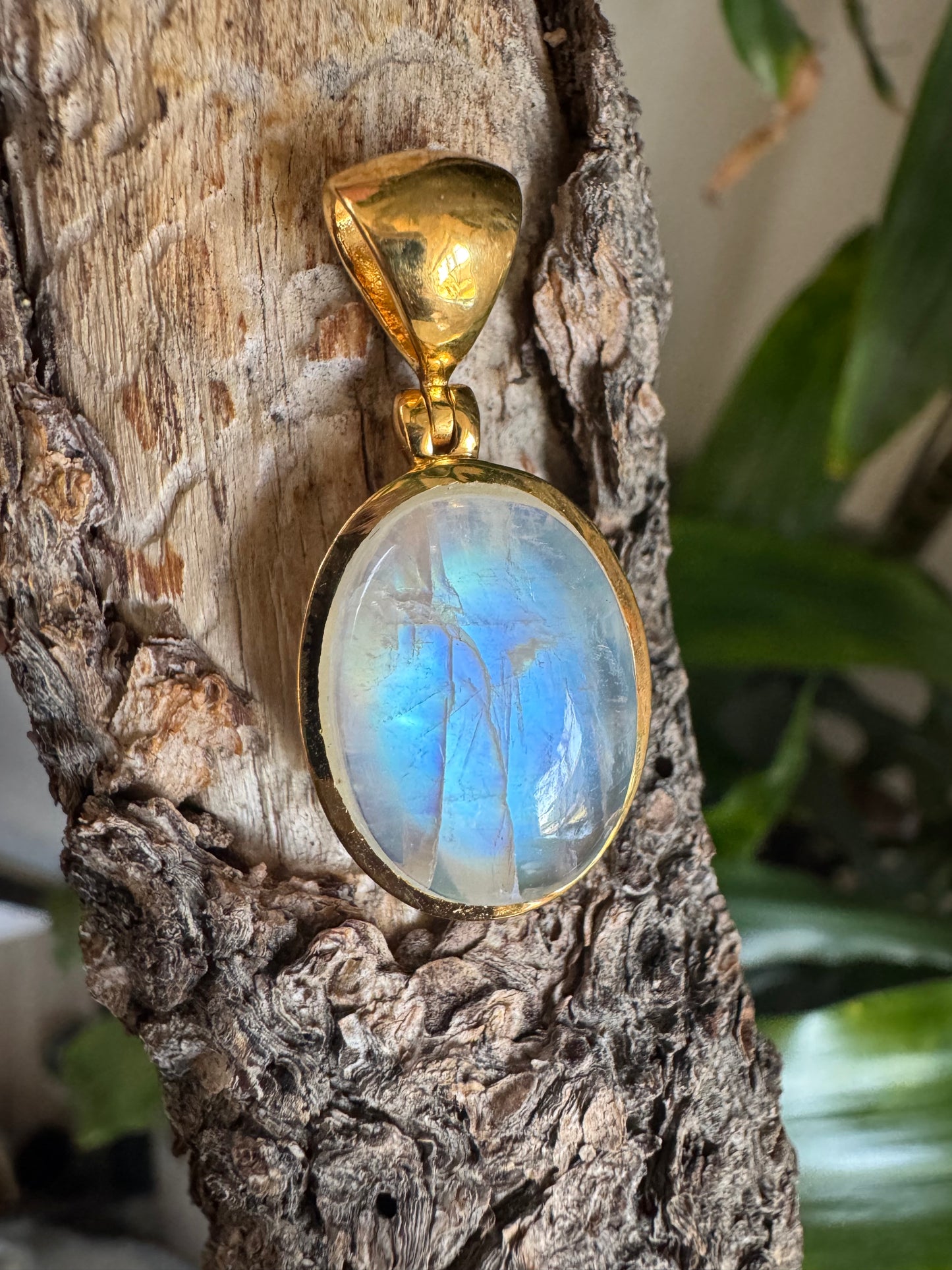 Moonstone Gold Micron Plated Pendant