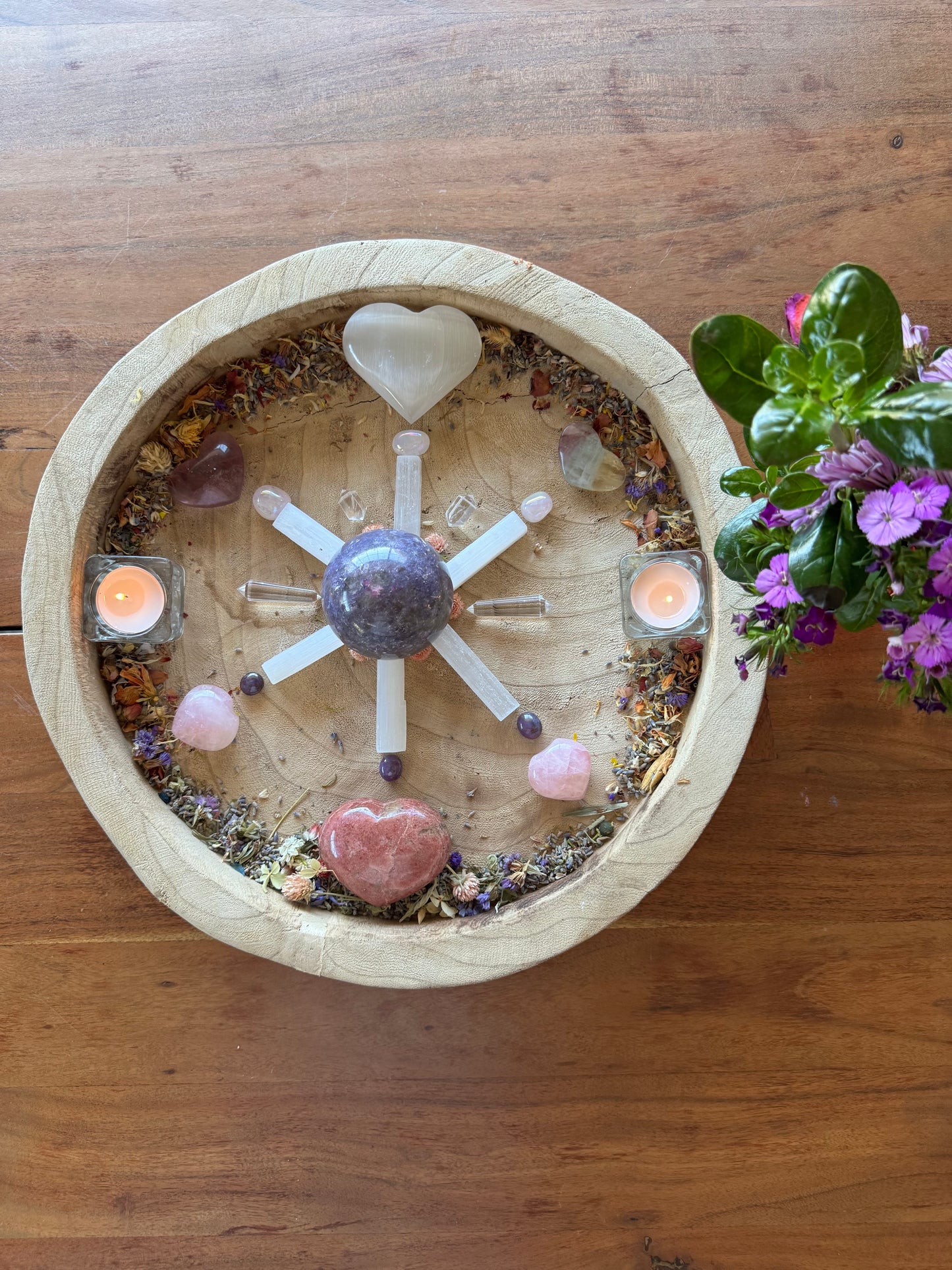 Peace & Divine Love Crystal Grid