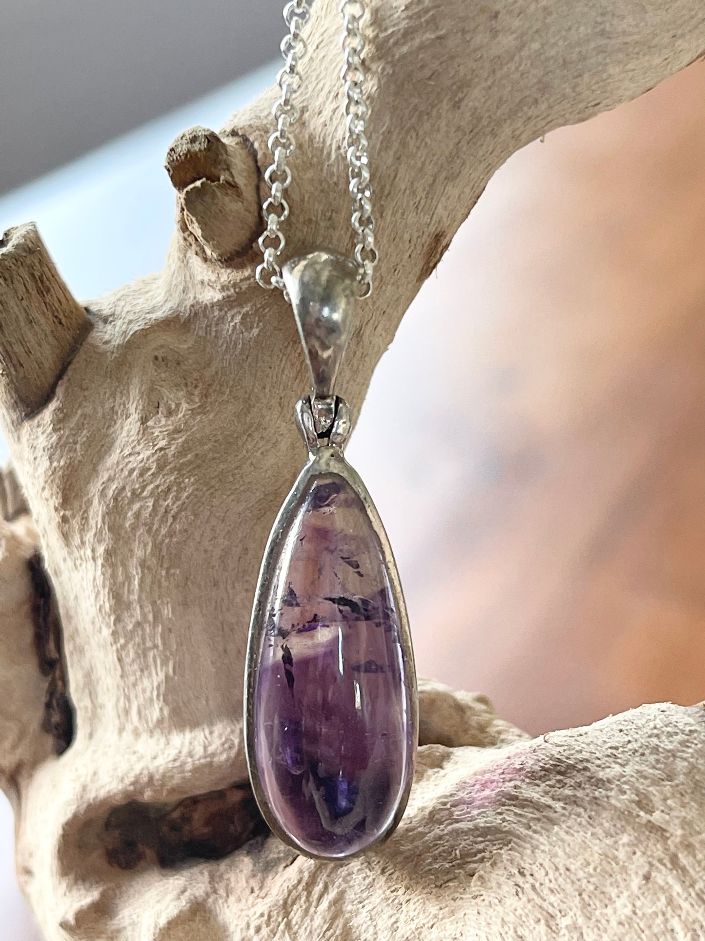 Super 7 Amethyst Pendant