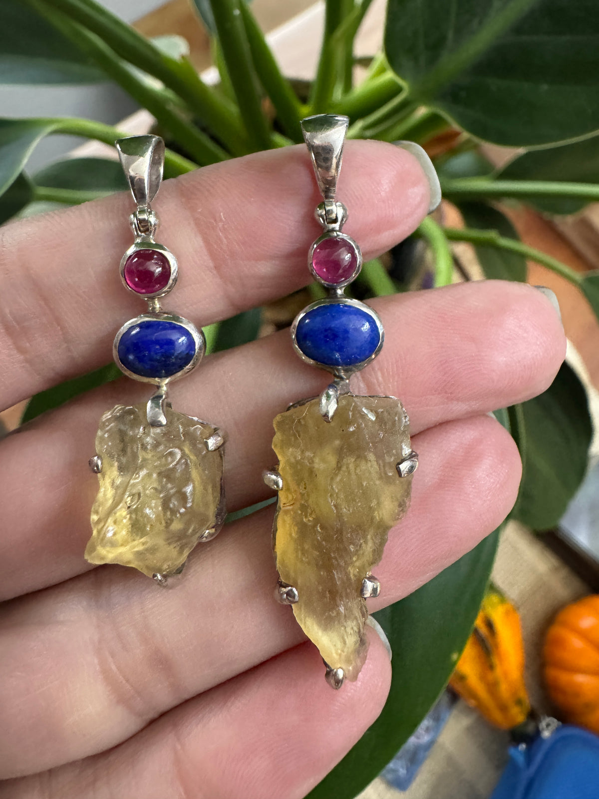Crystals Grid Pendant