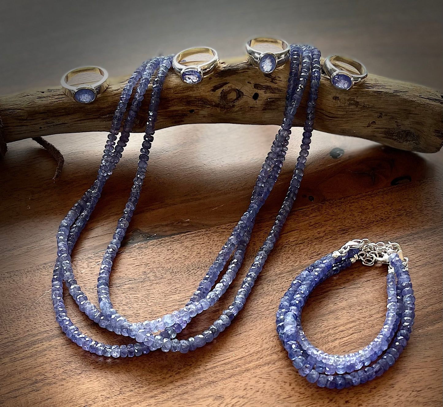 Tanzanite Beads Necklace