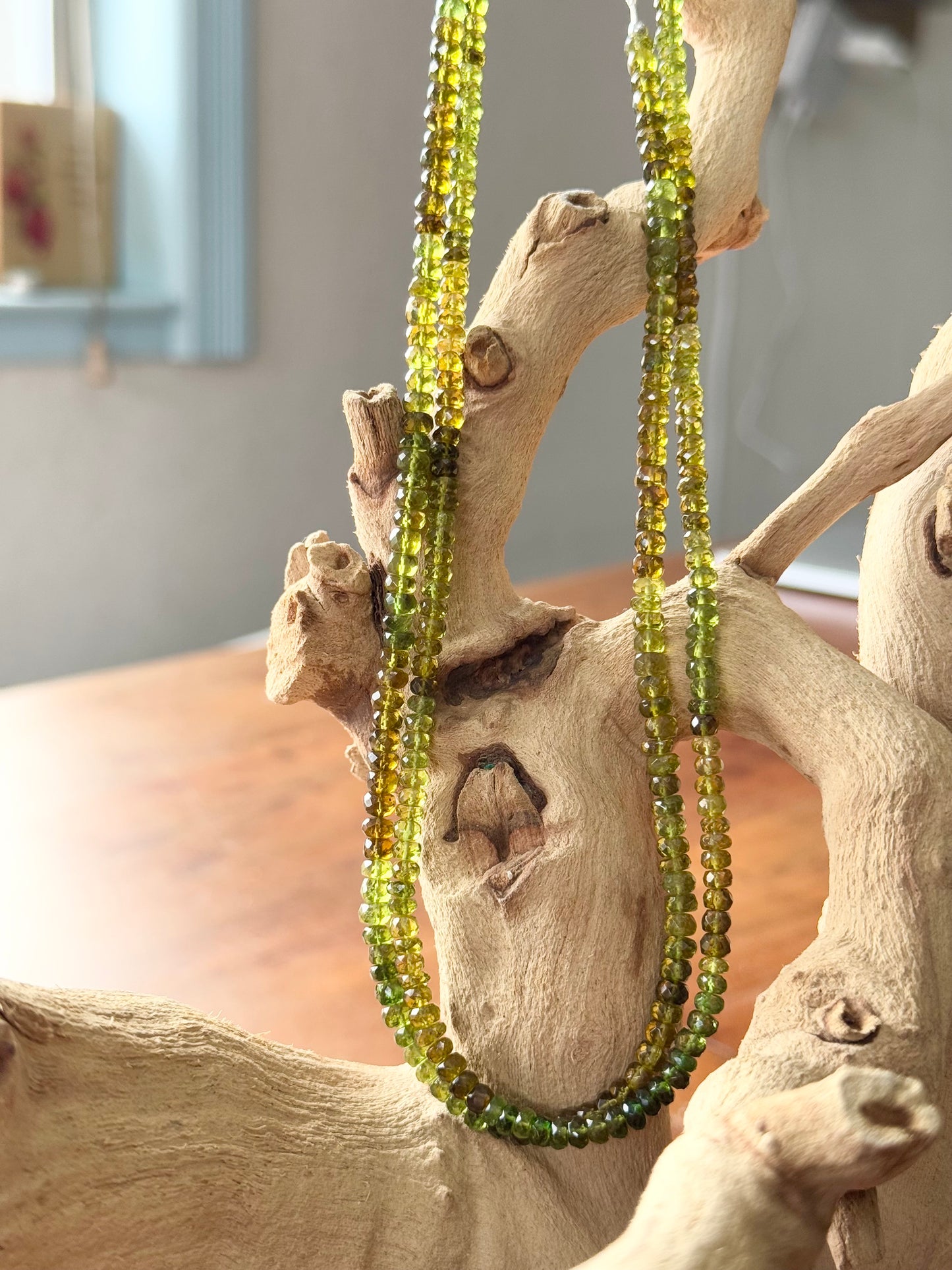 Grossular Garnets Rare Beads Necklace AAA
