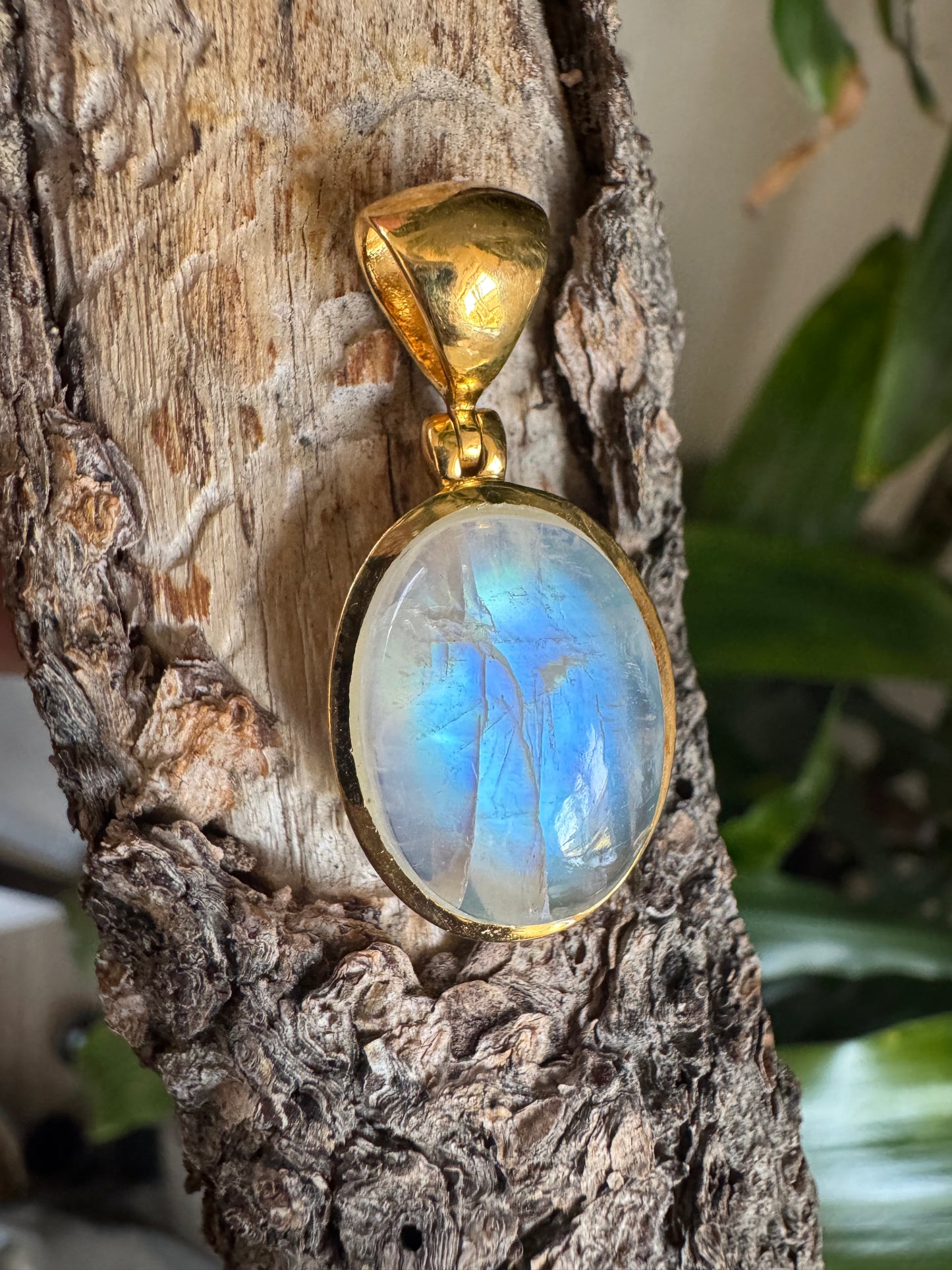 Moonstone Gold Micron Plated Pendant