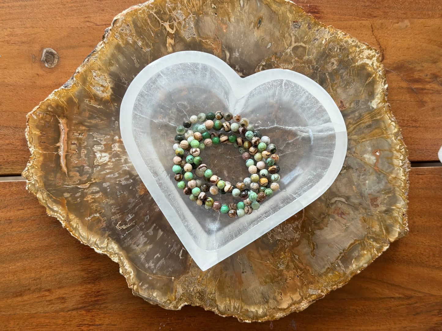 Large Selenite Heart Charging Bowl