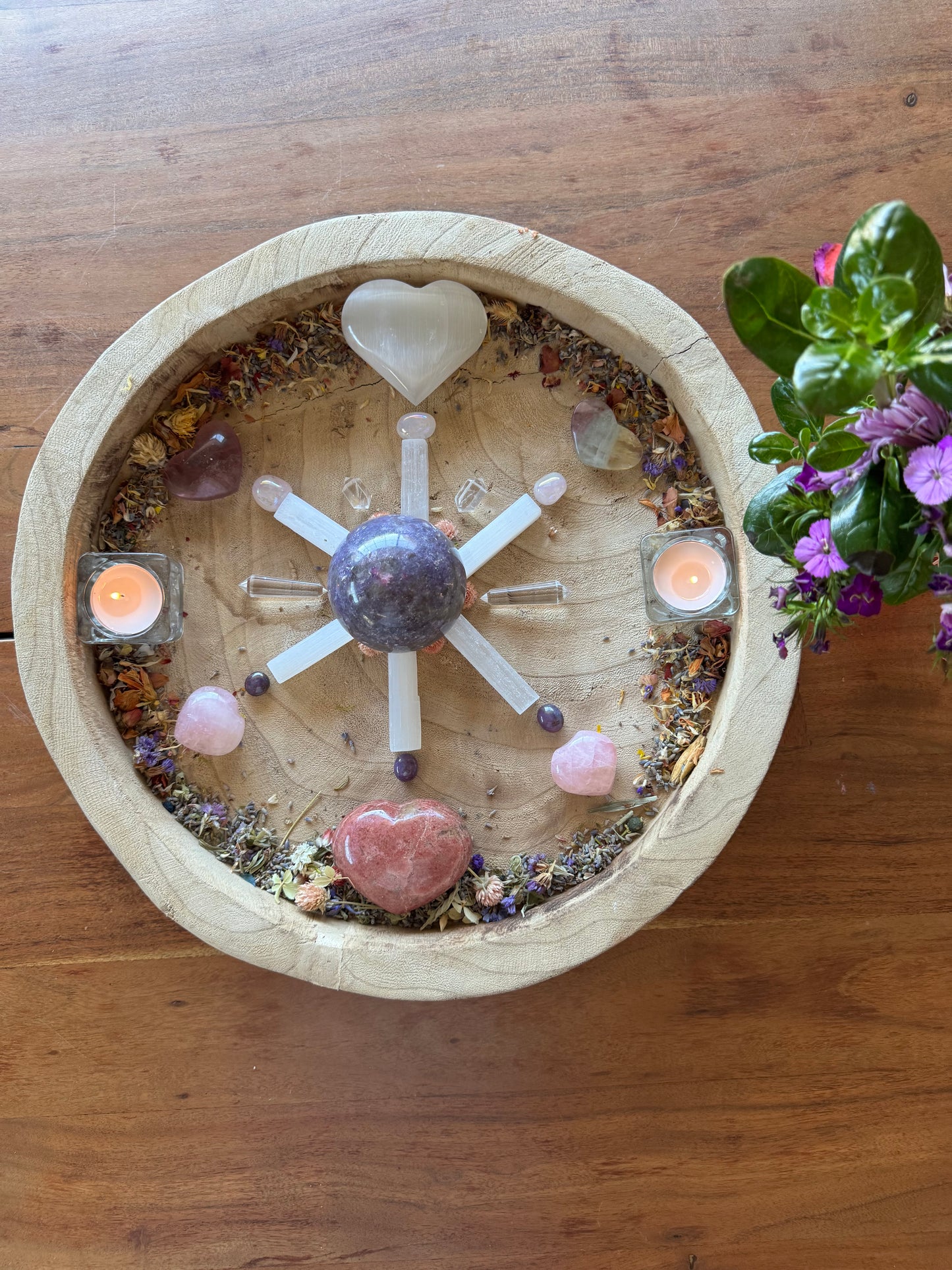Peace & Divine Love Crystal Grid