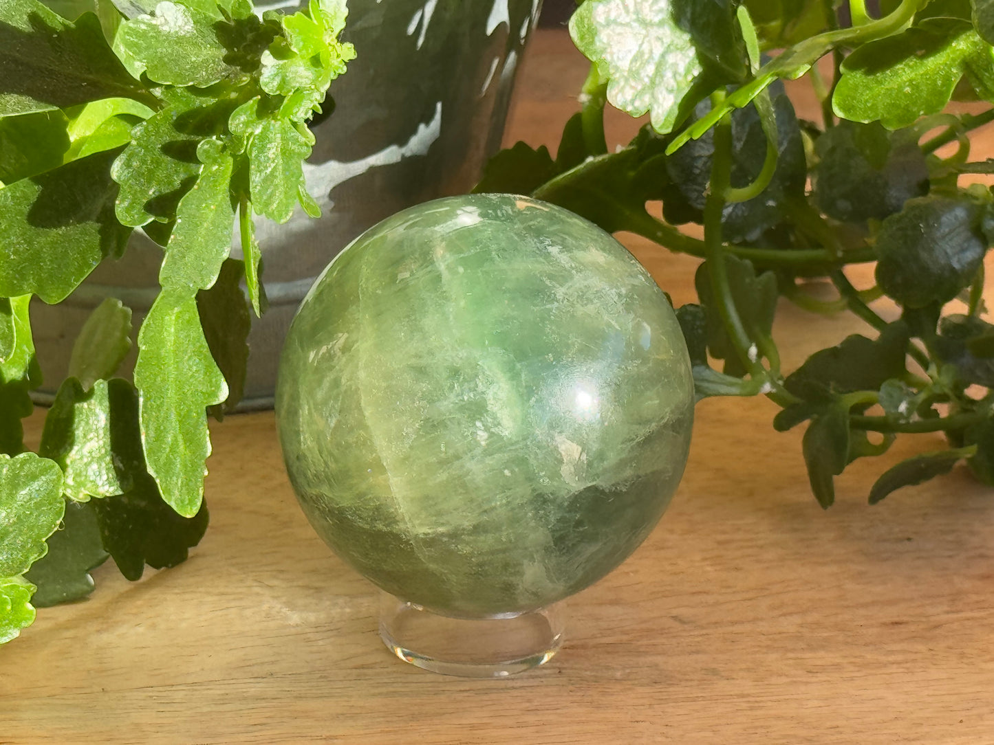 Green Fluorite Sphere