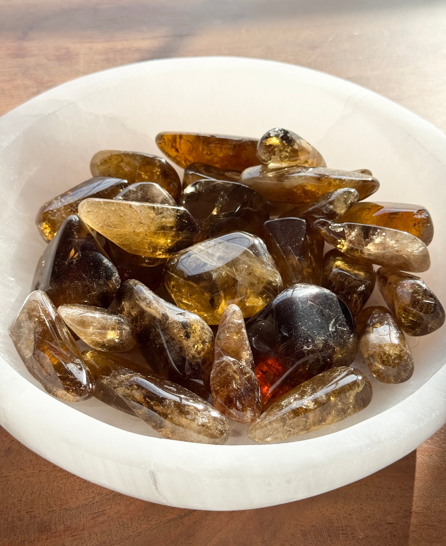 Natural African Citrine – Large Tumbled Stone (20–30g)
