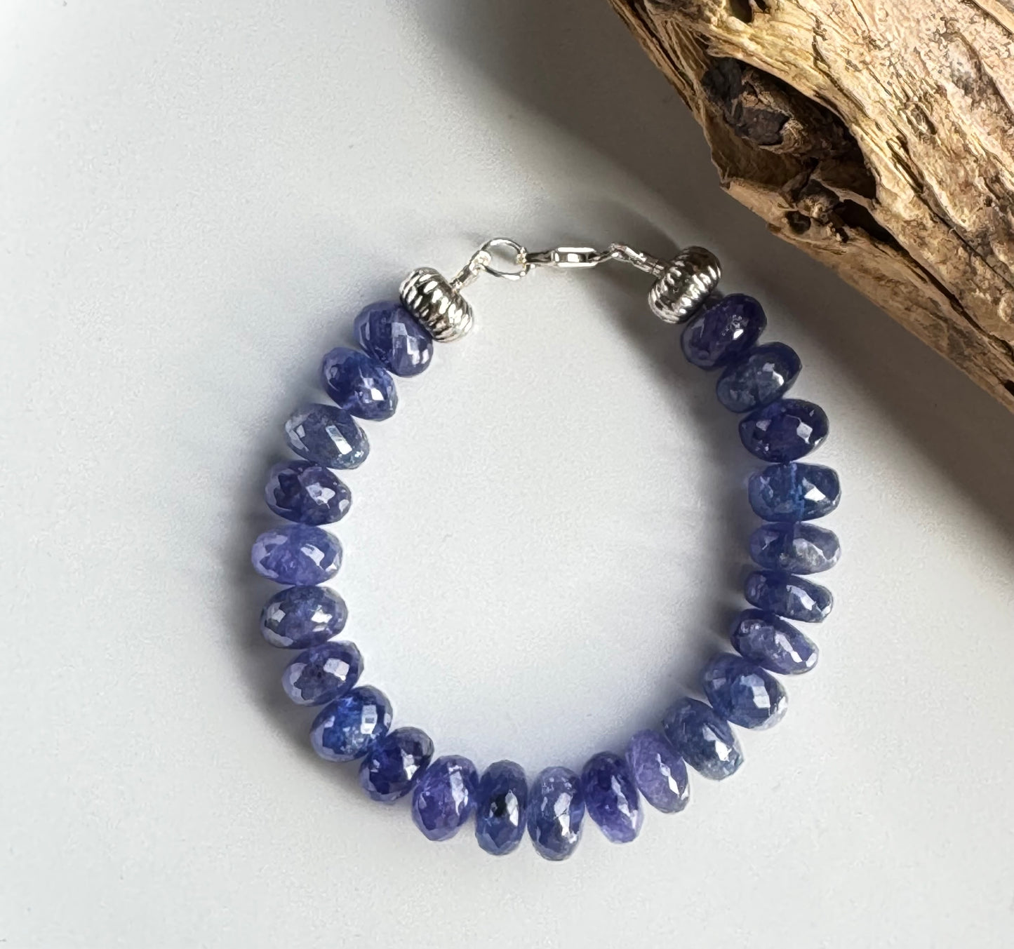 Handcrafted Tanzanite Beads Bracelet. Rare Stone •Healing Frequency •Intentional Design