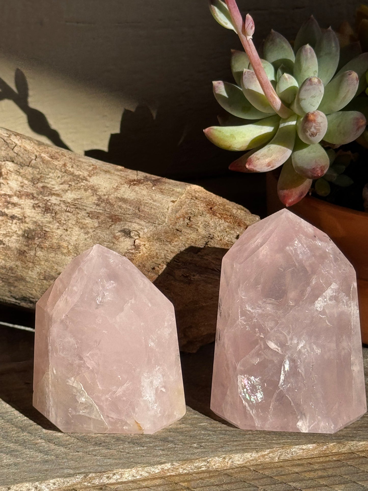 Brazilian Rose Quartz Towers — Gentle Healing and Heart Awakening