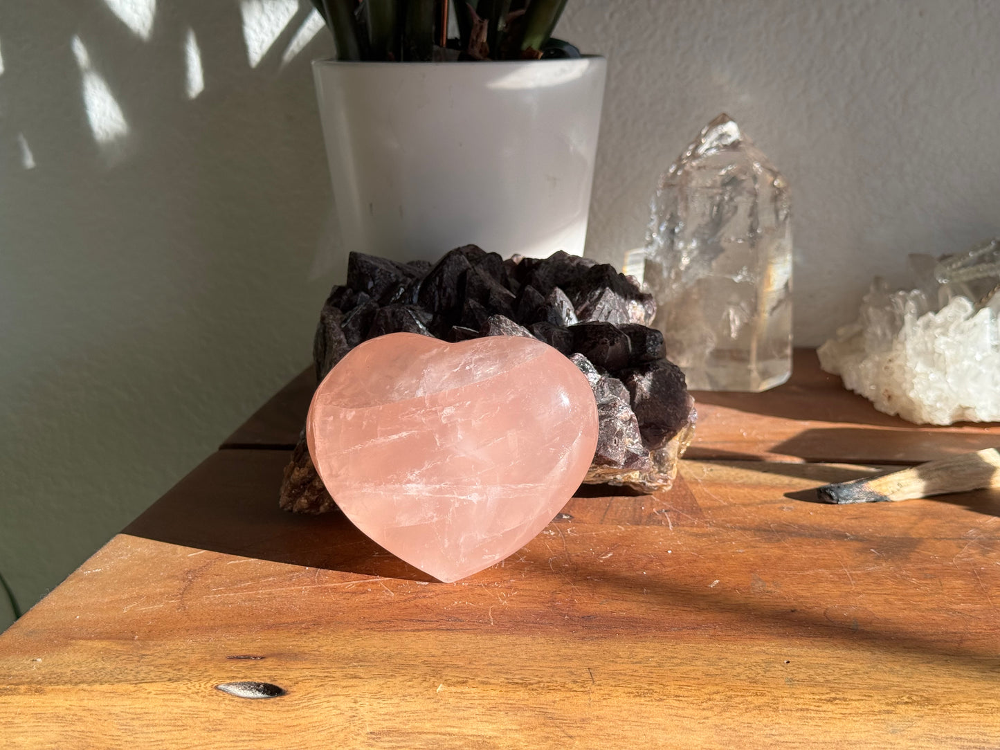 Large Rose Quartz Heart
