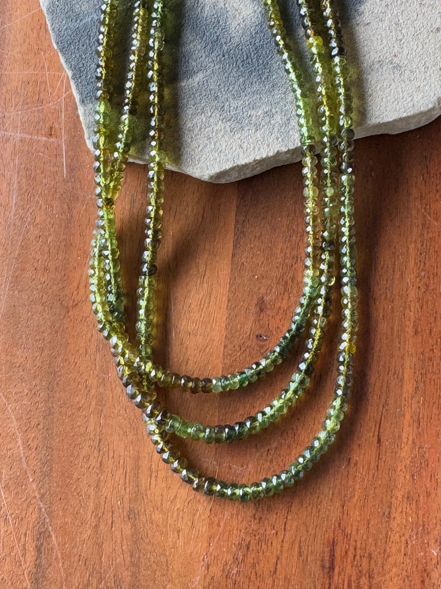 Grossular Garnets Rare Beads Necklace AAA