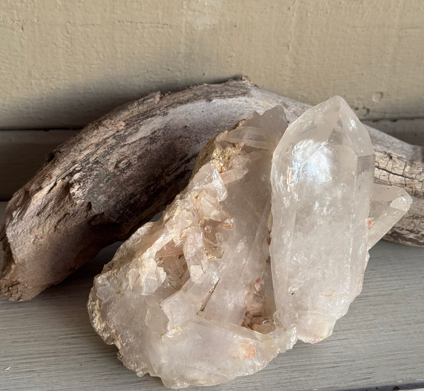 Raw Natural Quartz on Matrix - Brandberg Mountain, Namibia