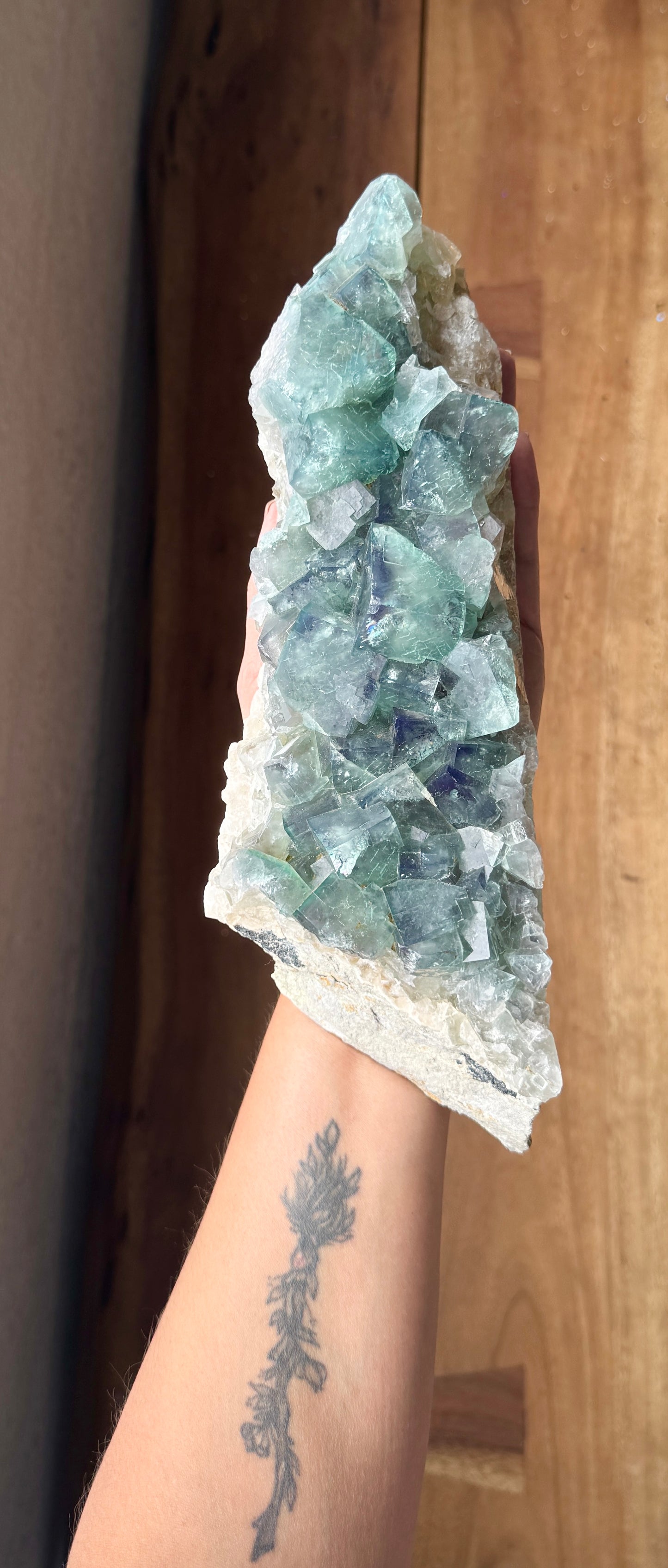 Green Fluorite Cluster – 2.102 kg