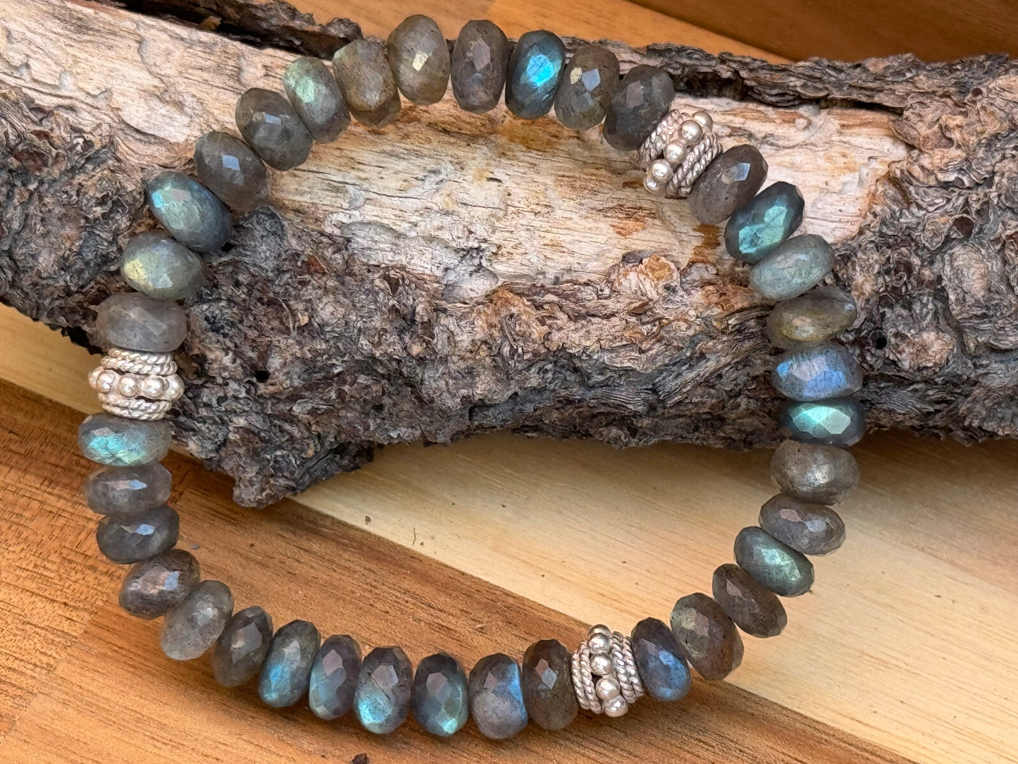 Magical High-Quality Labradorite Bracelet – Sterling Silver