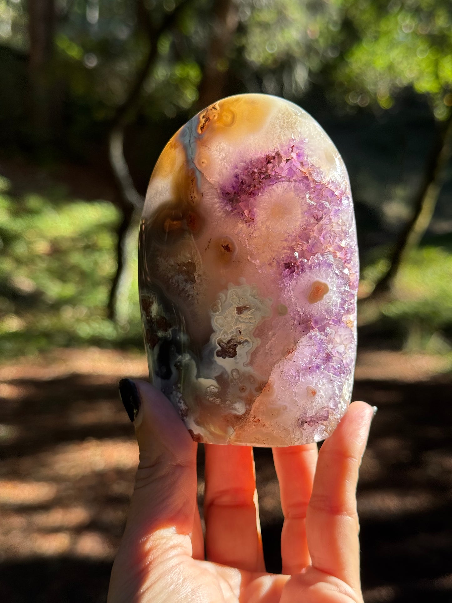 Free from Flower Agate & Amethyst