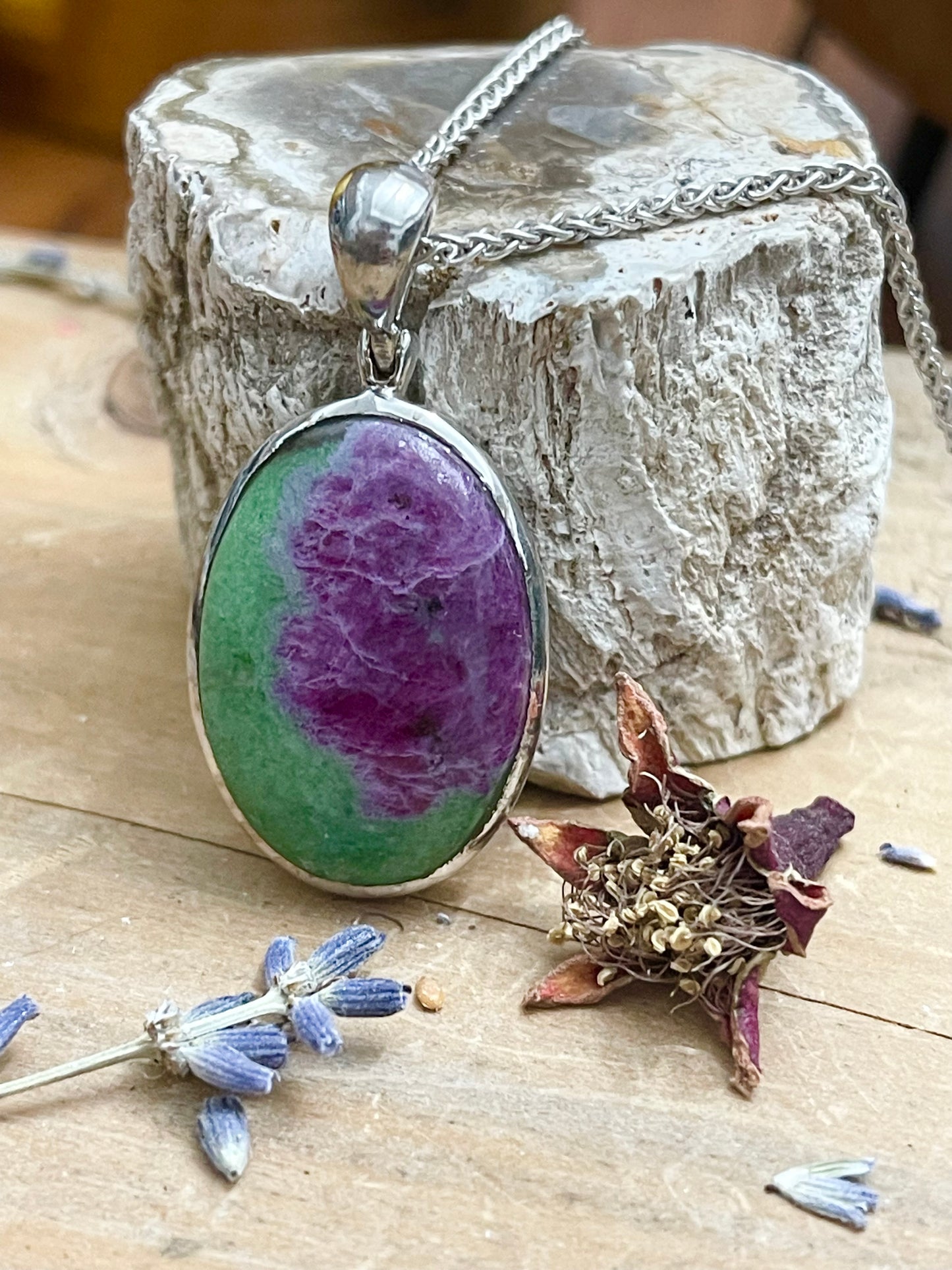 Ruby Fuchsite pendent