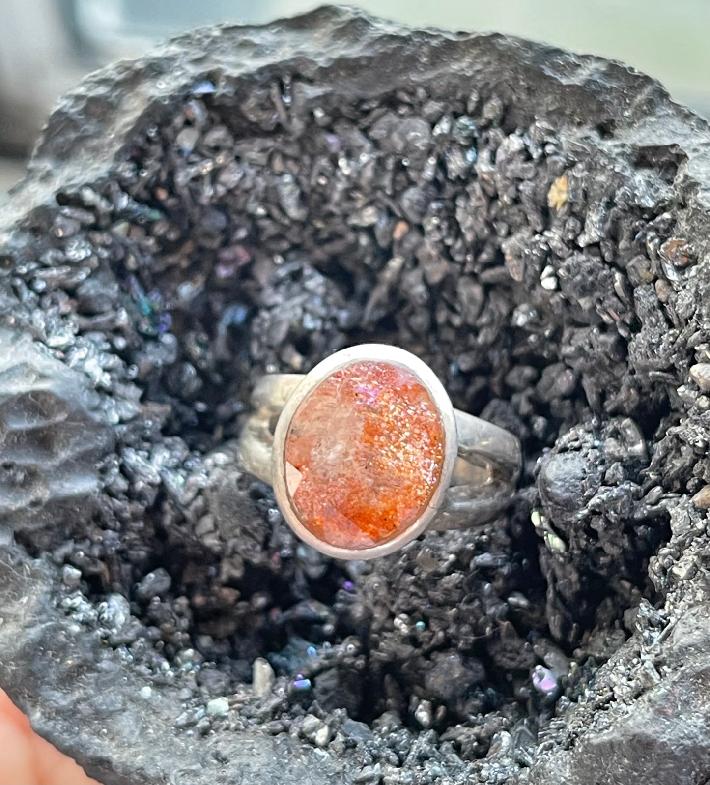Sunstone ring