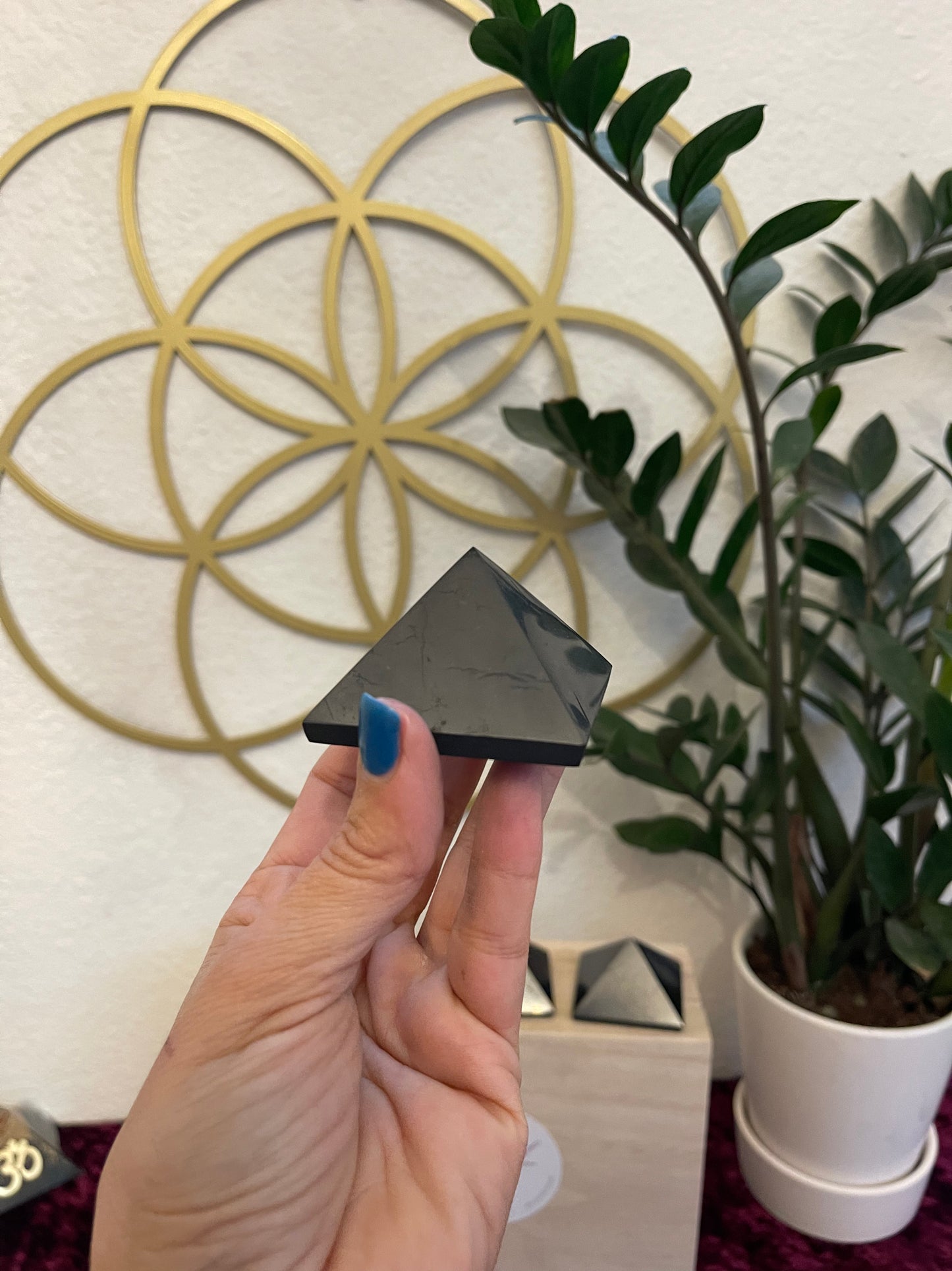 Shungite Polished Pyramid