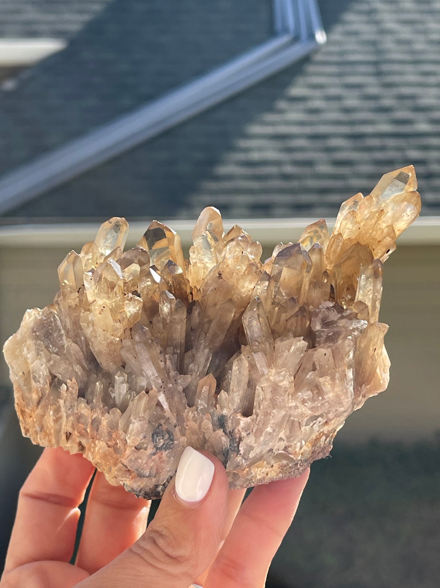 Natural Raw Kundalini Citrine Cluster