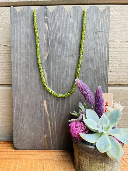 Peridot Necklace, High Quality Bead Necklace