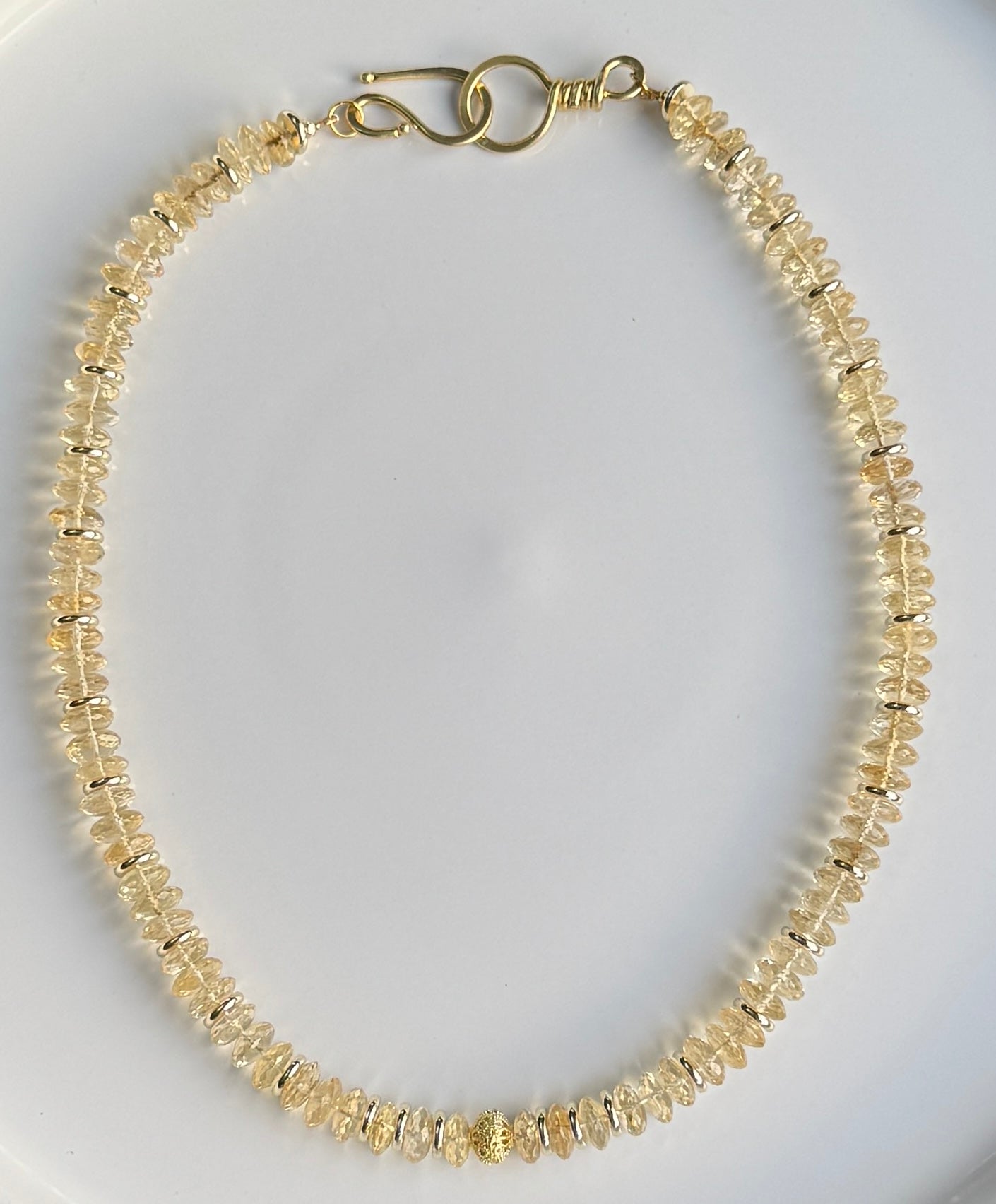 Natural Citrine Necklace – Handcrafted with Intention ☀️💛