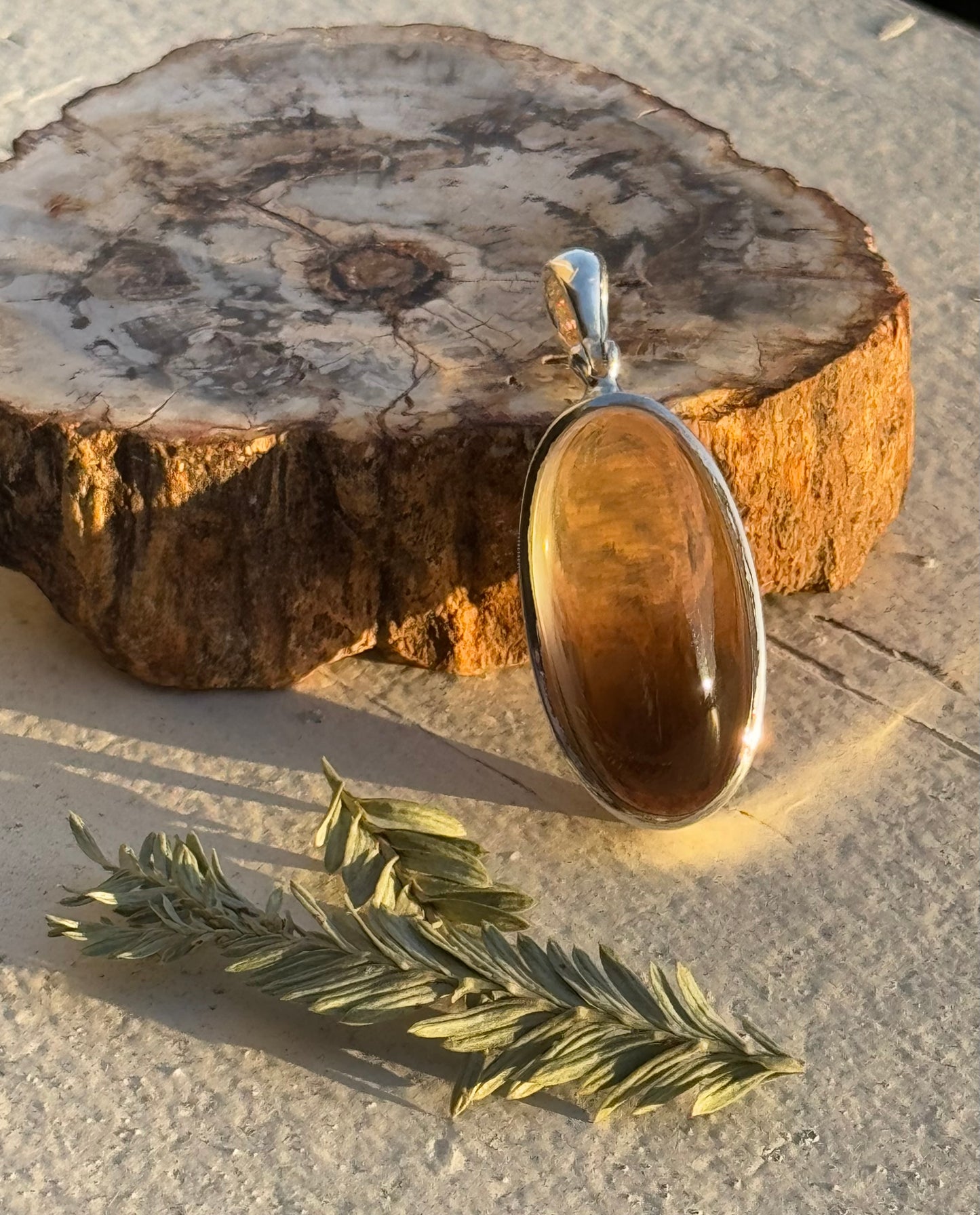 Natural Smokey Citrine pendant