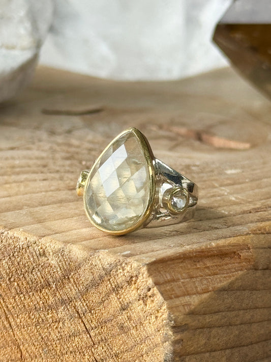Libyan Desert Glass Tektite Ring
