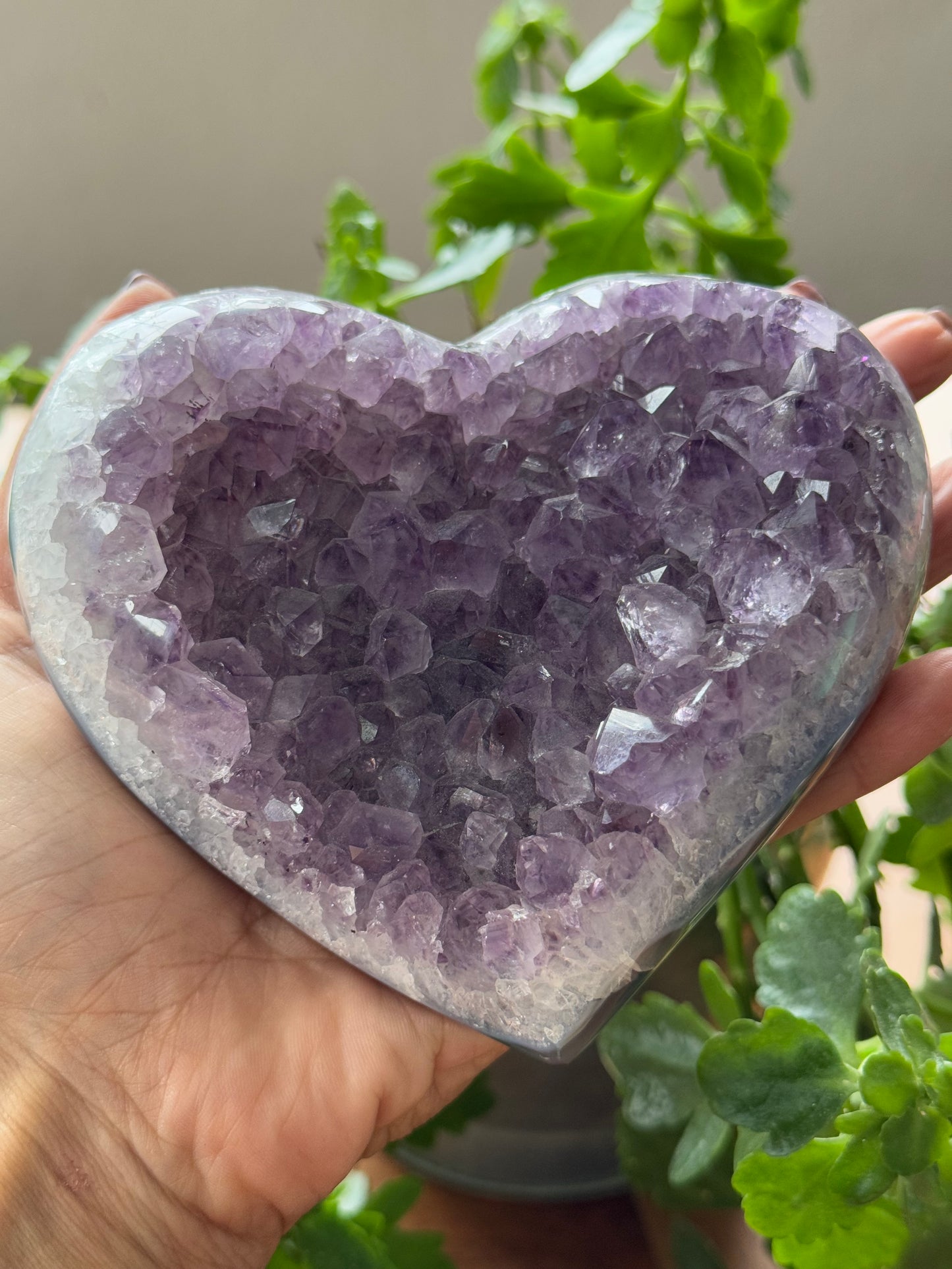 XL Amethyst Heart