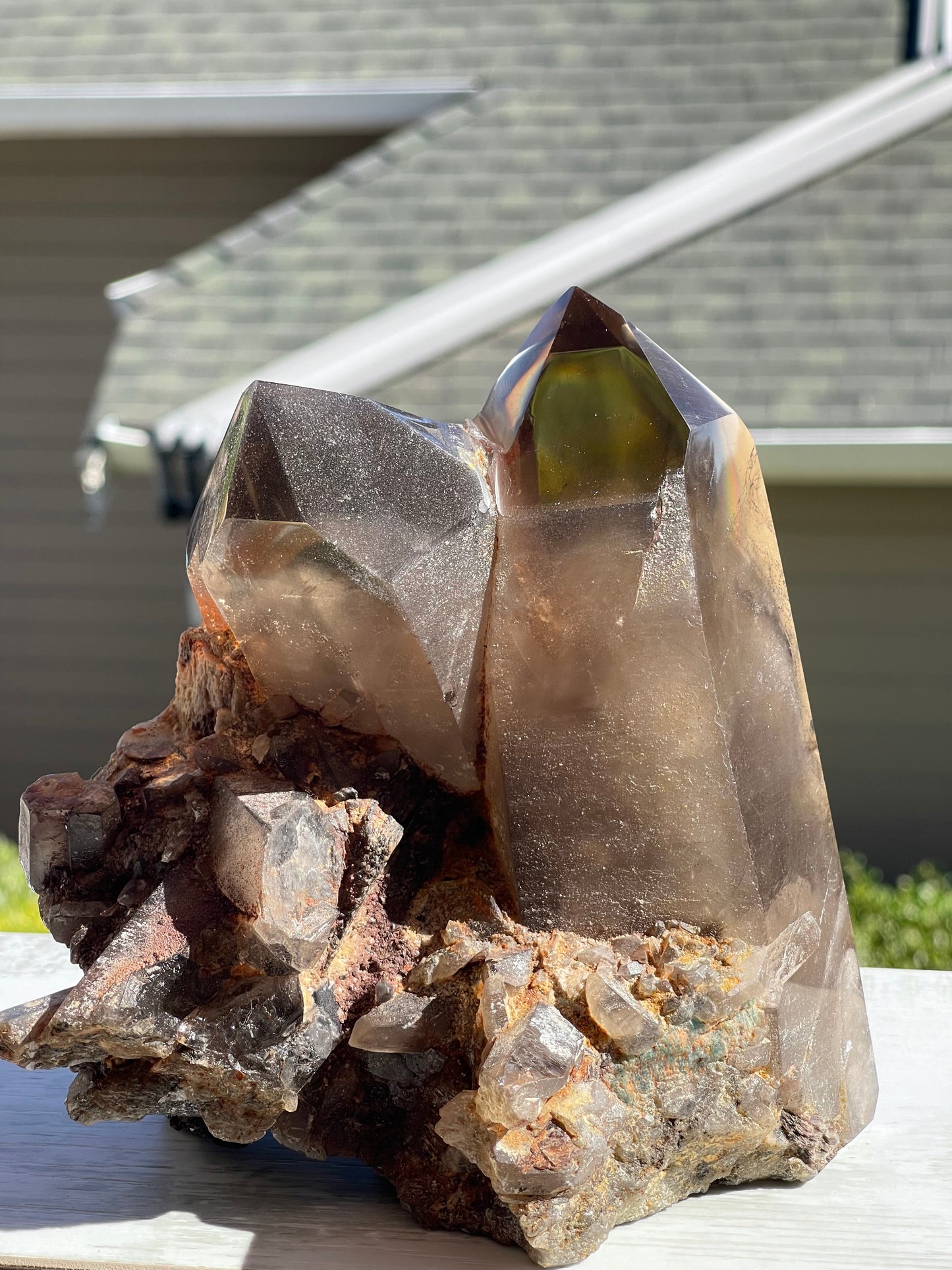 Raw Smokey Quartz Cluster