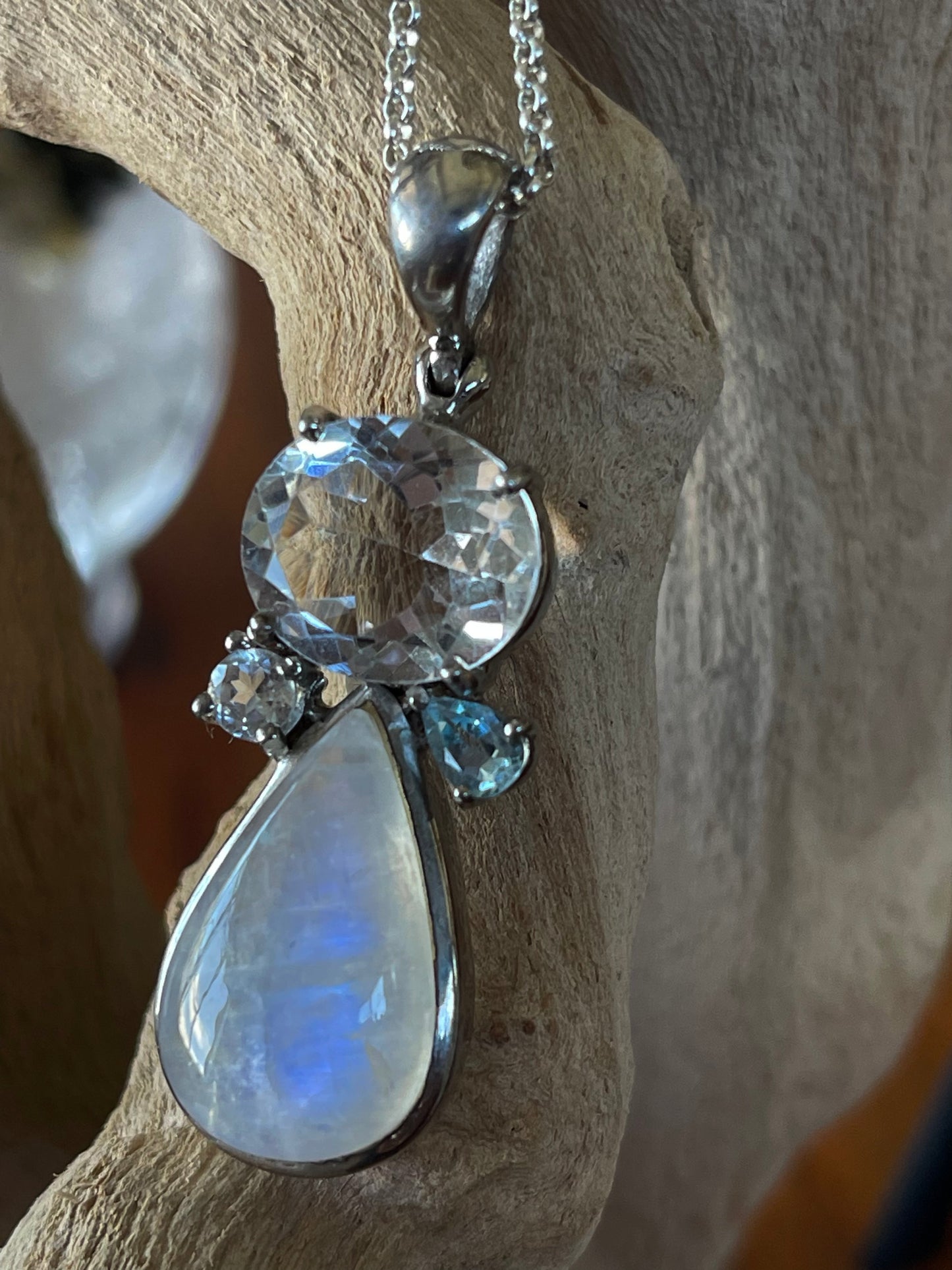 Rainbow Moonstone Pendant