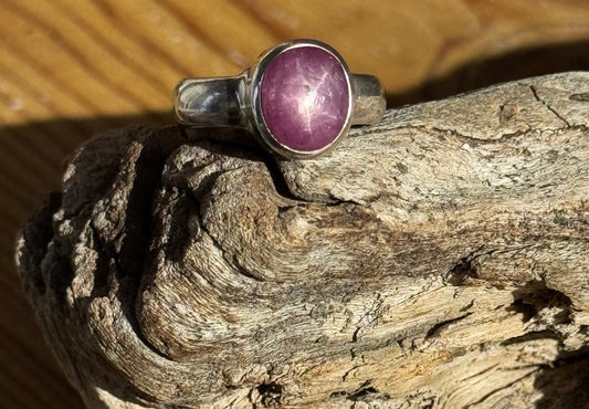 Natural Star Ruby Ring