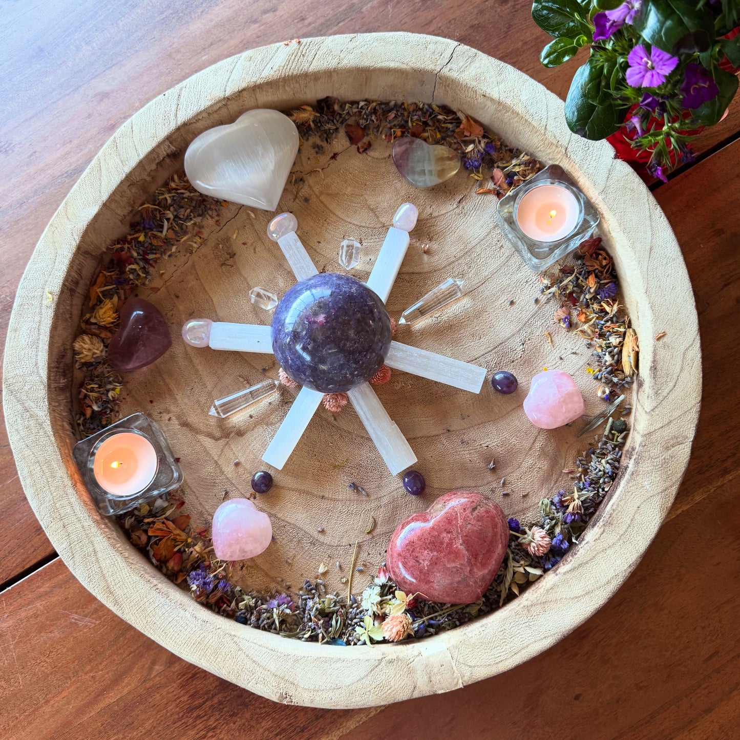 Peace & Divine Love Crystal Grid