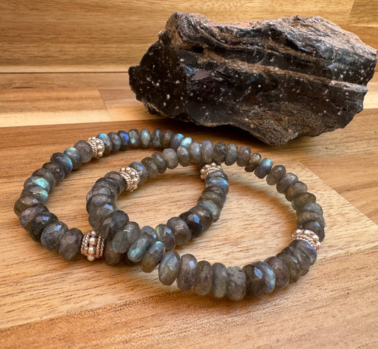 Magical High-Quality Labradorite Bracelet – Sterling Silver