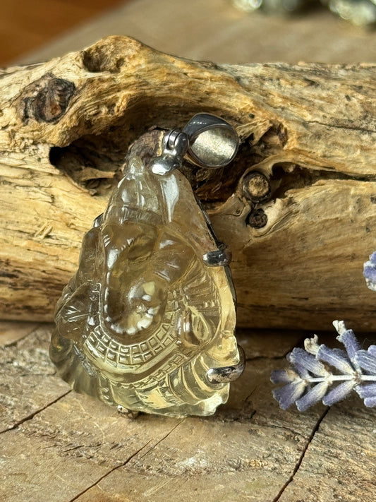 Natural Citrine Ganesha pendant