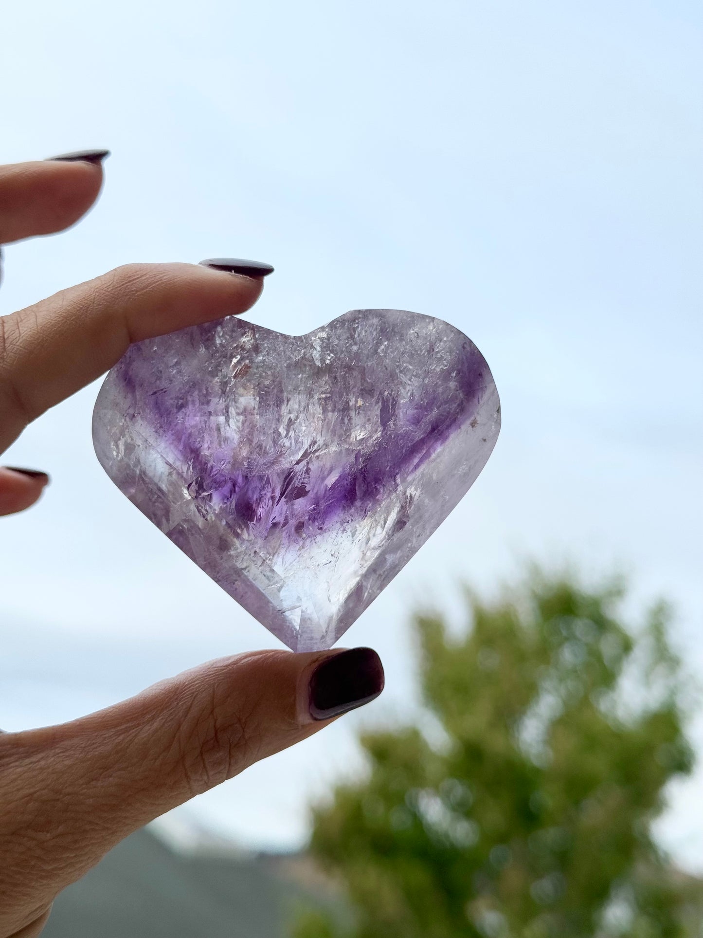 AAA Amethyst Heart