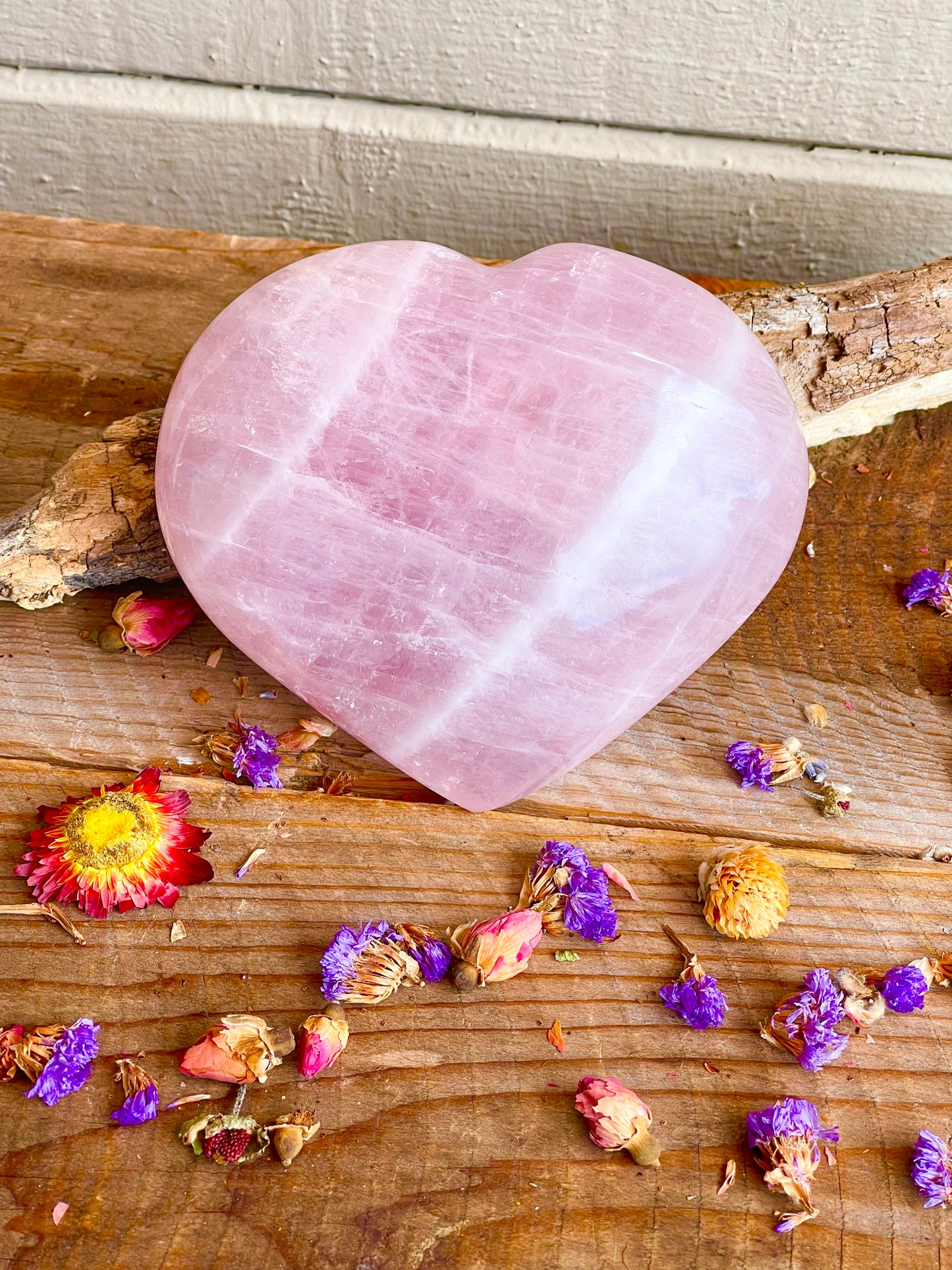 Rose Quartz heart