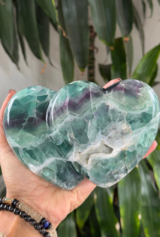 Double Heart Rainbow Fluorite – 1.316 kg