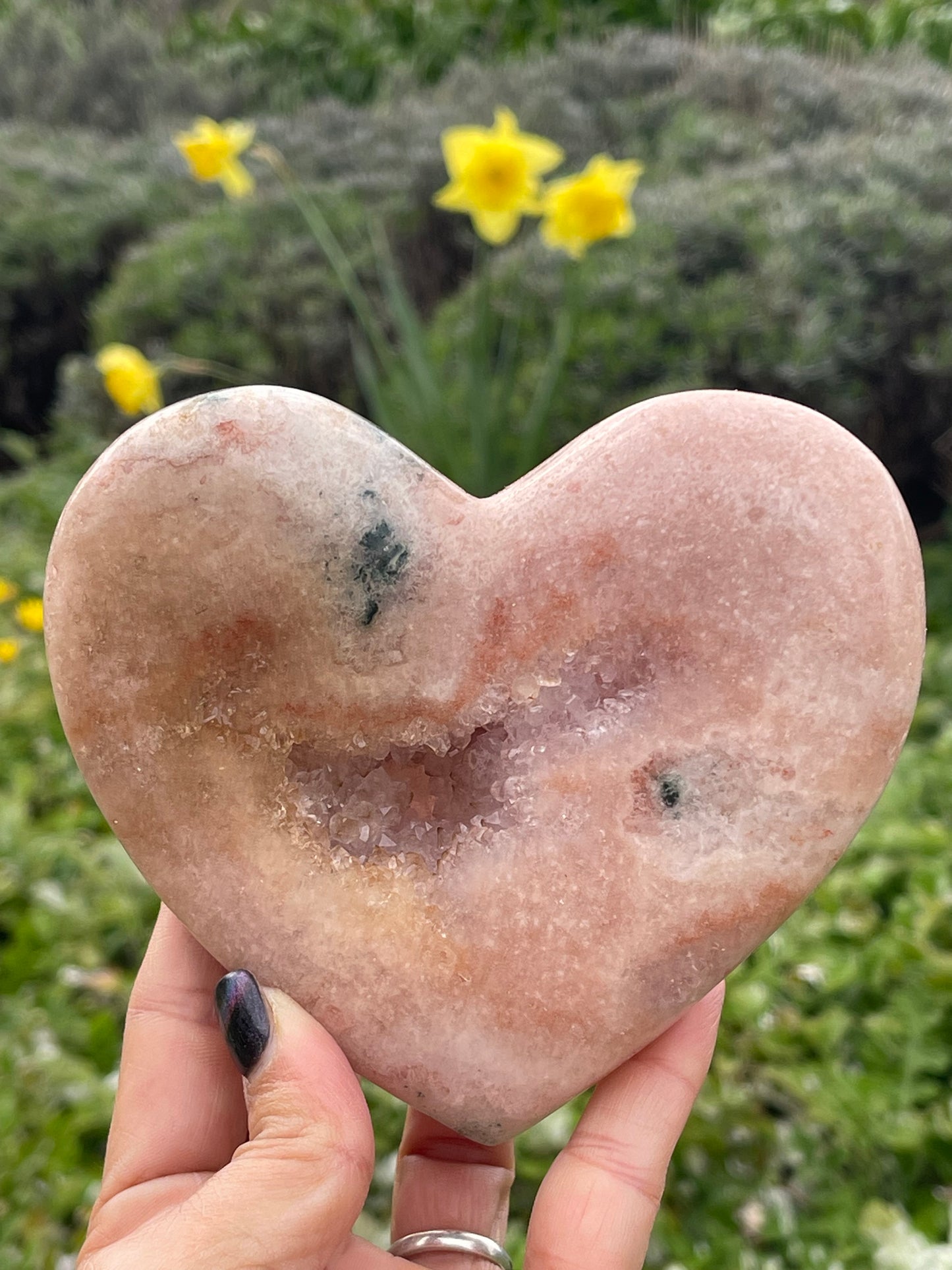 Pink Amethyst Heart