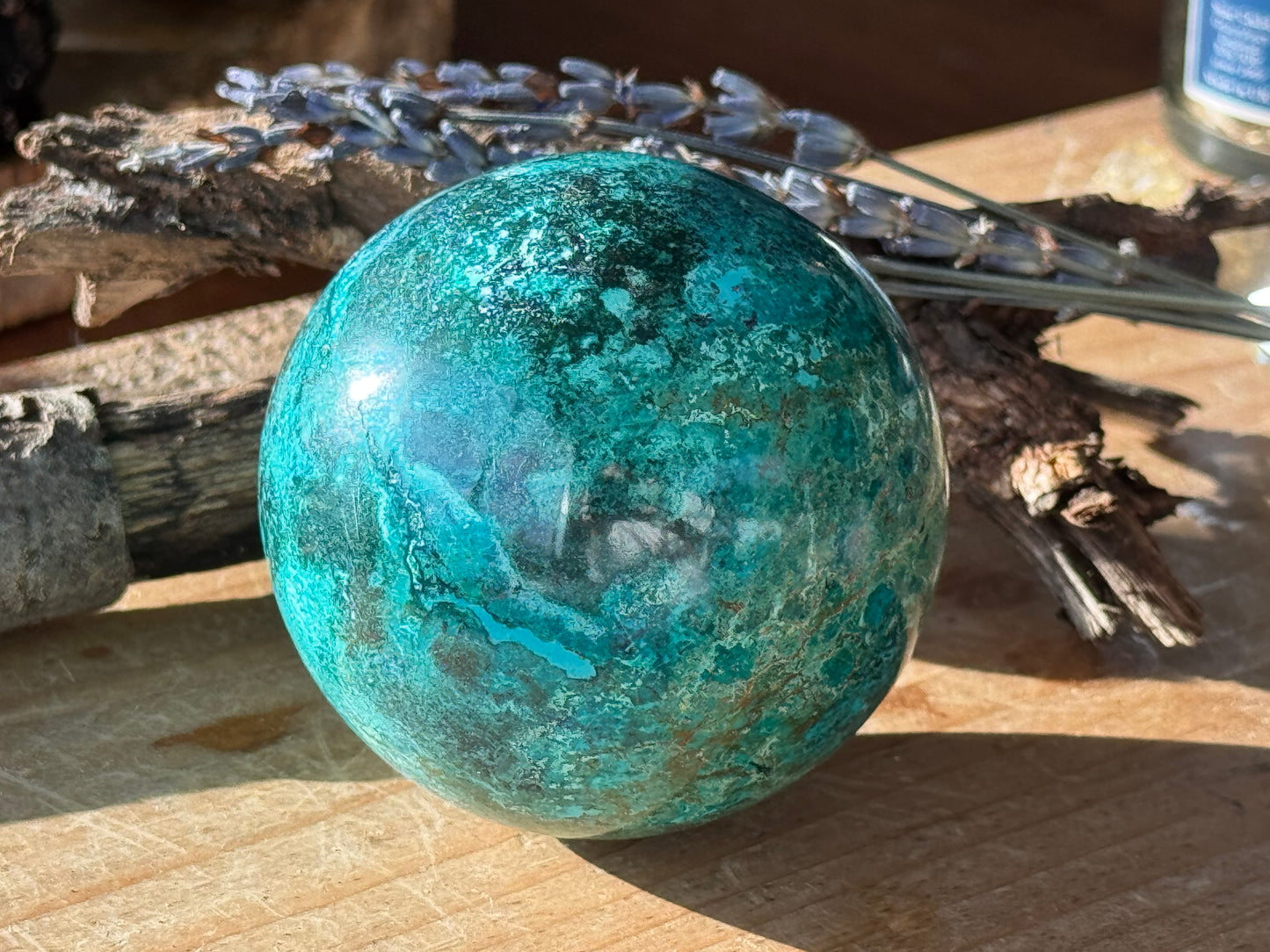 Chrysocolla Sphere