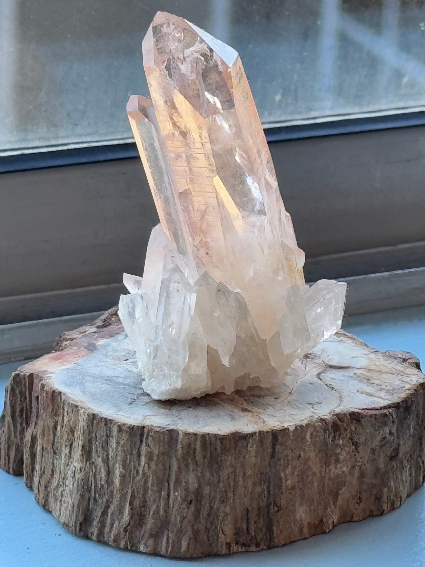 Raw Natural Pink Lemurian Quarts