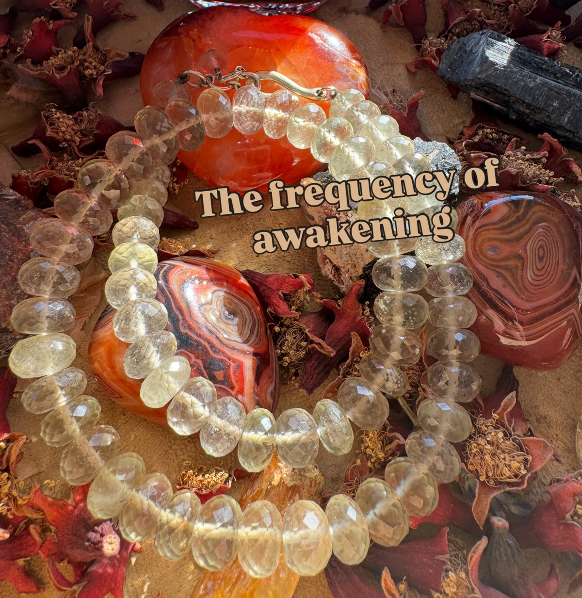 Rare Libyan Desert Glass Necklace | 73g Faceted Golden Tektite | One of a Kind