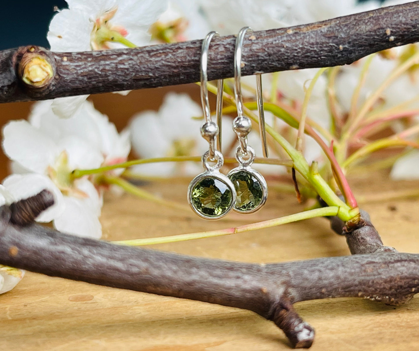 Moldavite Earrings