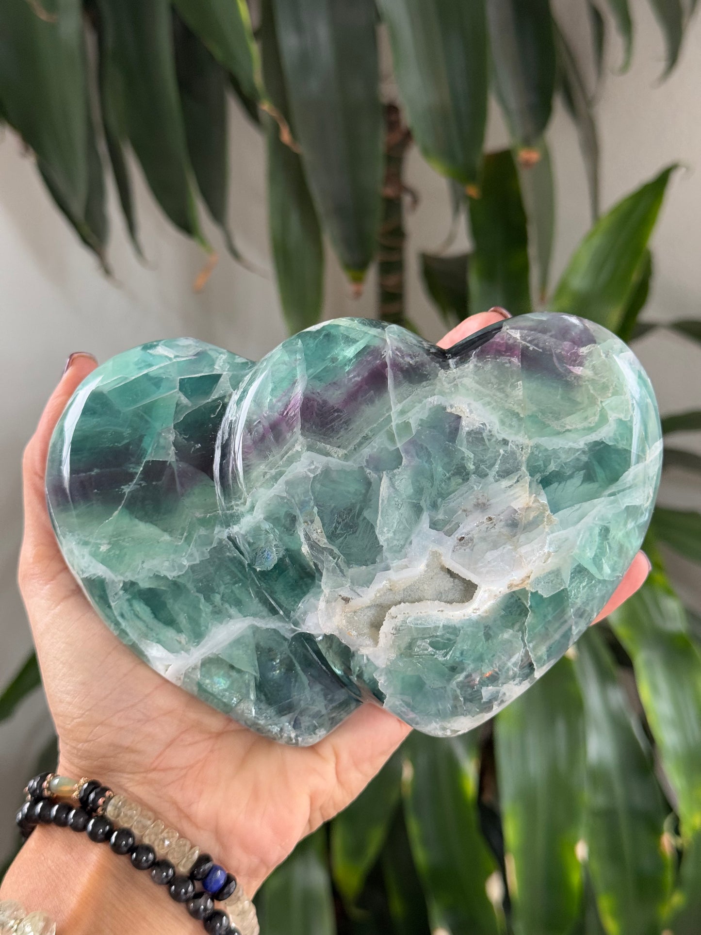Double Heart Rainbow Fluorite – 1.316 kg