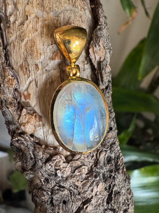 Moonstone Gold Micron Plated Pendant