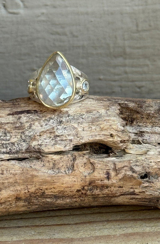 Libyan Desert Glass Tektite Ring