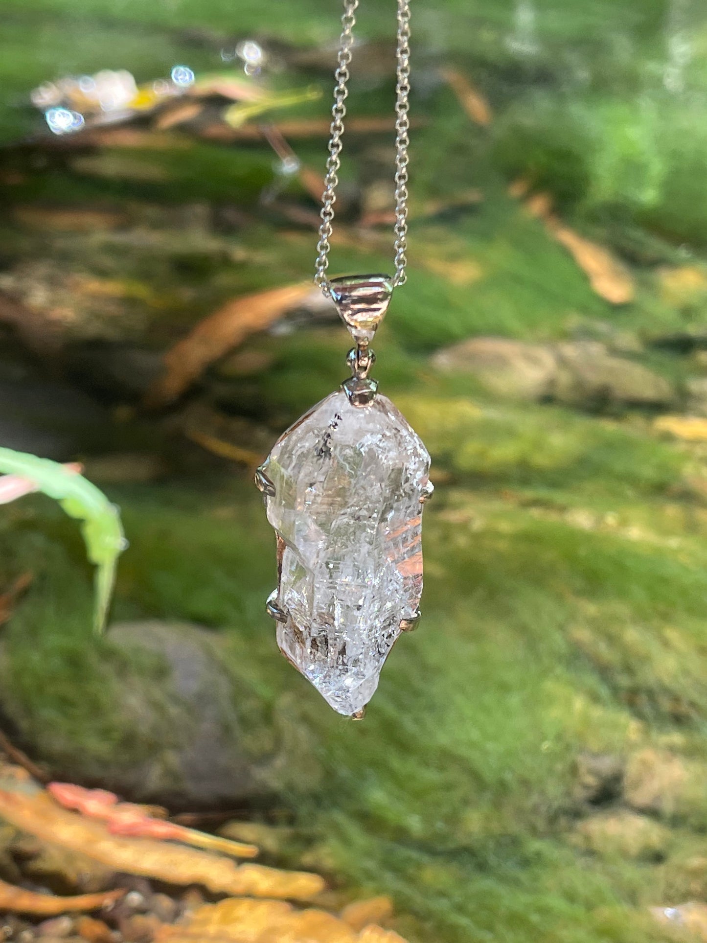 Rare Fluorescent Quartz pendant