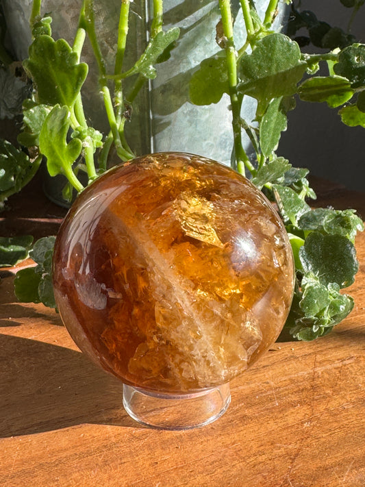Natural Citrine Sphere – Brazil